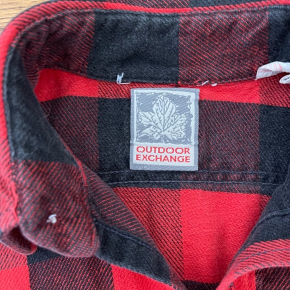 Vintage Outdoor Exchange Medium Buffalo Plaid Flannel Women's Shirt Size Medium - Picture 3 of 8